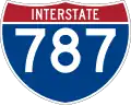 Interstate 787 marker