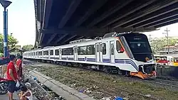 8102 approaching FTI station in February 2020.