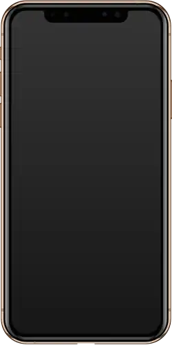 The front of an iPhone XS