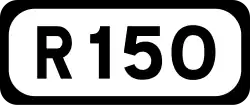 R150 road shield}}