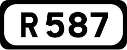 R587 road shield}}