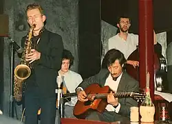 Ian Cruickshank's Gypsy Jazz performing at the Pizza Express, London, 1986
