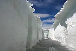 The Icehotel melting in the sun