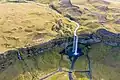 Seljalandsfoss aerial view