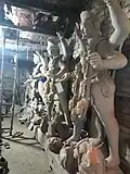Idols of Devi Kali under preparation