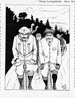 Illustration by Frank C. Papé in Radlerin und Radler magazine. (1898)