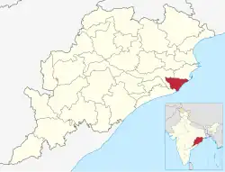 Location in Odisha