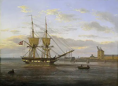 J. C. Dahl, Entrance to Copenhagen, 1830