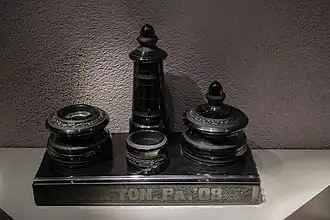 Inkwell carved from anthracite — Cleveland Museum of Natural History