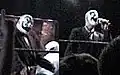 Composite colour photograph of the members of Insane Clown Posse performing live in 2007