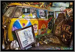 Inside the former Nimbin Museum, September 2023