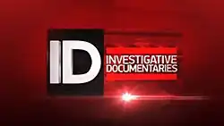 An image with a black box, with letters "I" and "D", over a red background. The show title is displayed on the middle of the image.