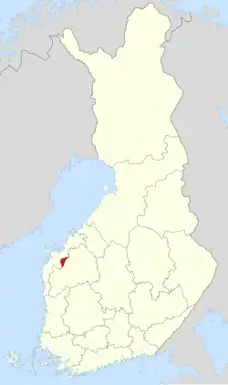 Location of Isokyrö in Finland