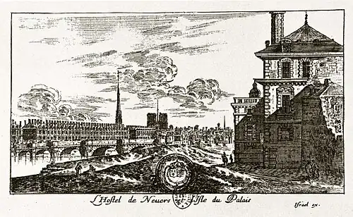 View of the grand pavilion from the west (1652)