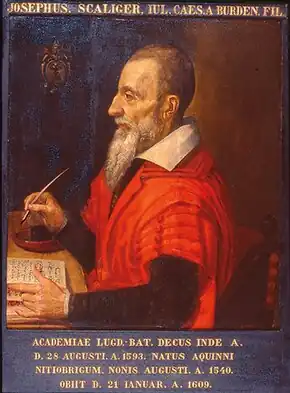 Portrait of Joseph Justus Scaliger (1540–1609). Oil on panel, 1608.[7]