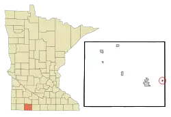 Location of Alpha, Minnesota
