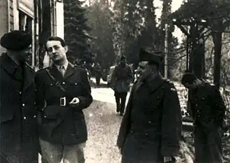 André Malraux (winter 1944–45) as Commander of the Alsace-Lorraine Independent Brigade (France), a unit that fought alongside regular French Army forces in World War II.