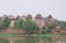 View of Jahaz Mahal from Hauz-i-Shamsi.