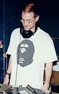 Image 24Electronic musician and DJ James Lavelle dressed in club attire, 1997. (from 1990s in fashion)
