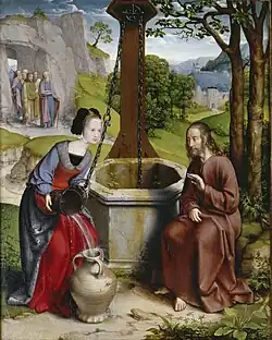 Christ and the Samaritan Woman, by Jan Joest van Kalkar