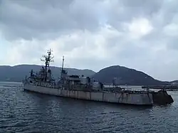 JDS Harukaze as a training ship on 5 December 2000