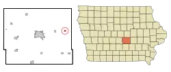 Location of Oakland Acres, Iowa