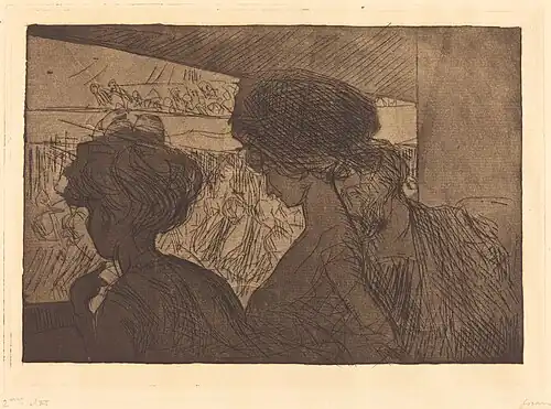 Lower Box at the Theatre, etching, 1909