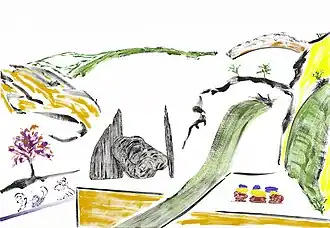 L'intrus, 2003, acrylic on canvas