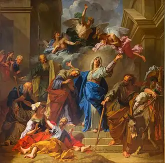 Jean Jouvenet, La visitation de la Vierge (Le Magnificat), 1716, Louvre, Paris