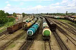 View of the railway yard