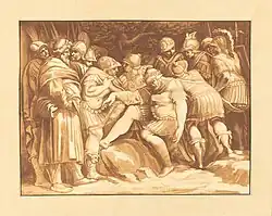 Dying Epaminondas (after Polidoro da Caravaggio)