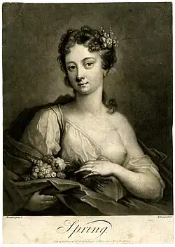 Spring, from the Seasons series, after Rosalba Carriera; British Museum, London