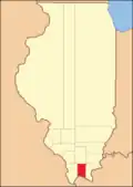 Johnson County between 1818 and 1843