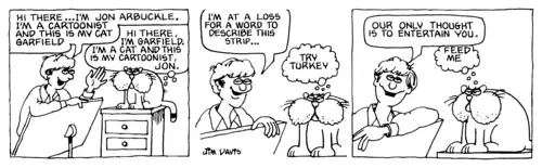 The first strip from Jon, 1976