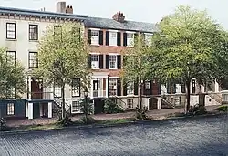 A view of Jones Street, as it would have been from Kelso's window