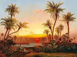 A Southern Landscape with Palms in the Evening Light (1878)
