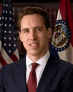 Senator Josh Hawley from Missouri (2019–present)[92]