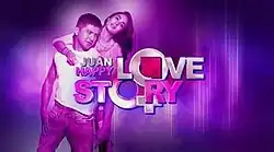 An image of Dennis Trillo and Heart Evangelista, over a purple background. The series title is displayed on the center of the image.