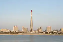 Juche Tower Monument to the philosophy of Juche (self-reliance)