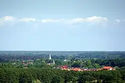 Kłodawa seen from the Górczyn housing estate in Gorzów