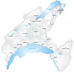 Location of Avenches District