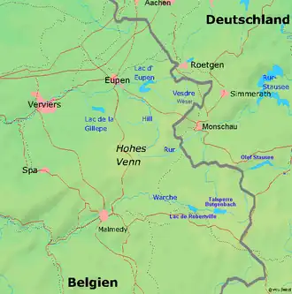 Map of the Hill region