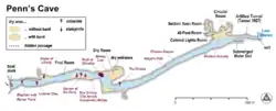 Map of Penn's Cave, October 2010