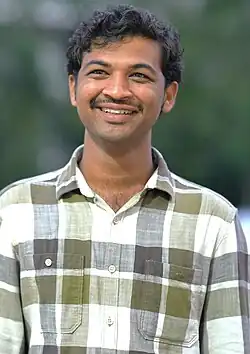 Ramesh Karthik Nayak at a literary program in October 2023