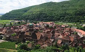 The town as seen from the castle