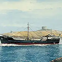 MV Kerlogue passing through Dalkey sound [1]