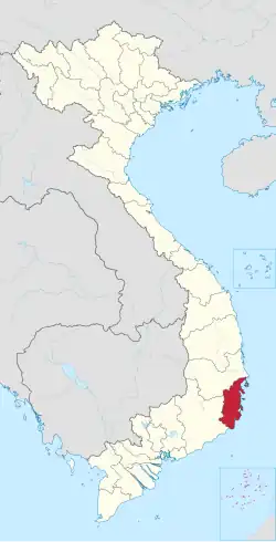 Location of Khánh Hòa within Vietnam