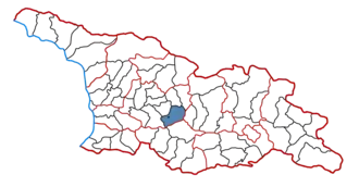 Location of the municipality within Georgia