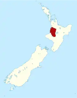 The King Country within New Zealand [1]