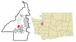 Location of Erlands Point-Kitsap Lake, Washington